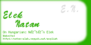elek natan business card